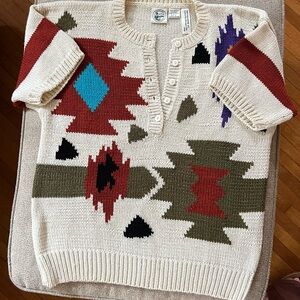 Vintage 1990 Southwestern Design Sweater by Colter Bay